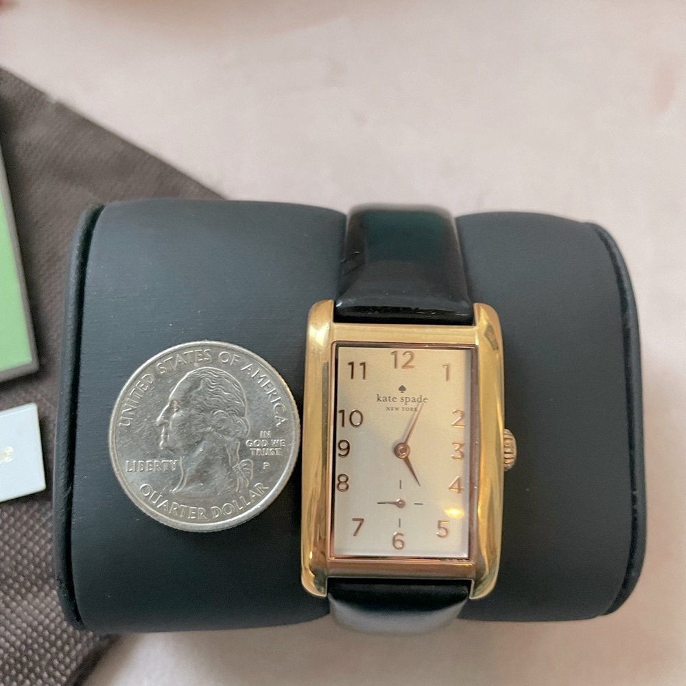 Kate Spade rose Gold & Black Patten Watch